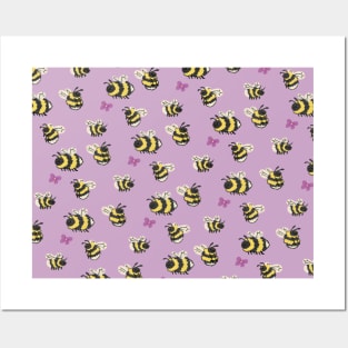 Bee Pattern Posters and Art